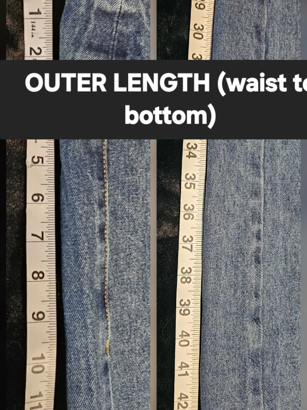 Cider Wide-Leg Denim Jeans in Faded Blue - Picture 4 of 7
